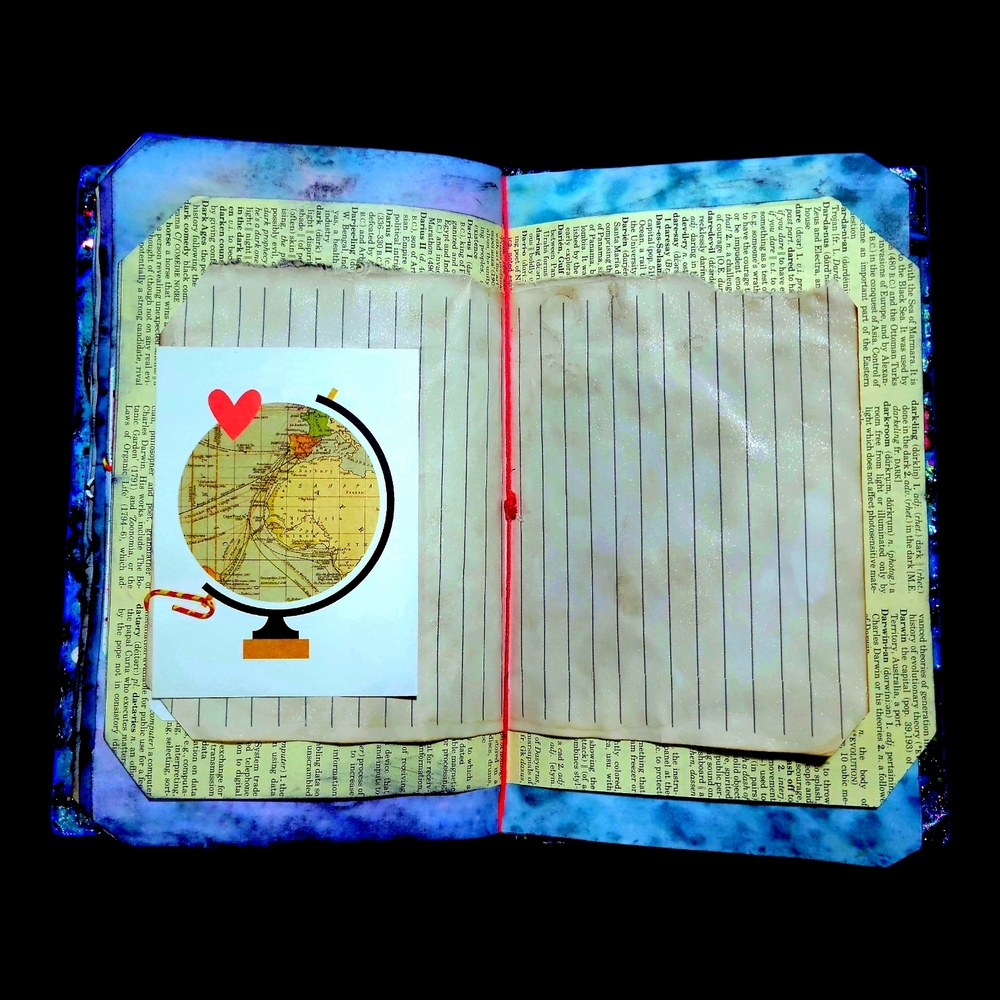 Grateful Dead Music Inspired Junk Journal Handmade Vintage Creative Notebook - Picture 11 of 13